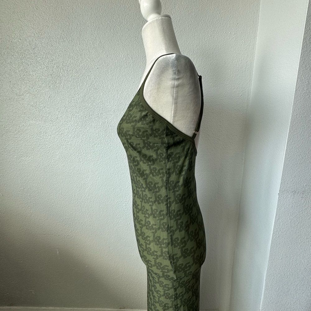 Jagger & Stone JGR STA Olive Green Slip Maxi Dress Low Back SZ 6 NWOT - Picture 6 of 13